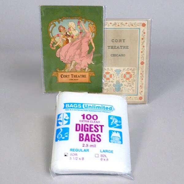 Poly Sleeves for Early Playbills.